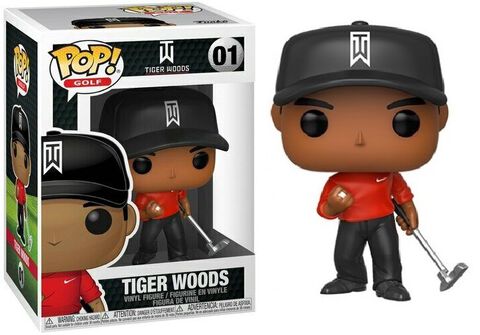 Figurine Funko Pop! - N°4 - Golf - Tiger Woods (shirt Rouge)